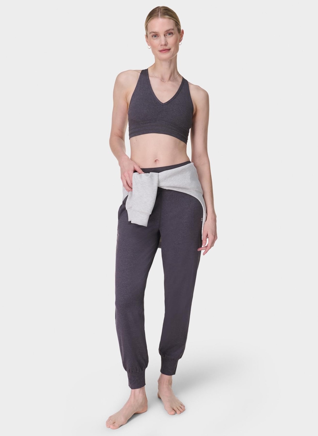 Esranın Dünyası Sweaty Betty SB10207BR-8543 Gaıa 29 Performance Koyu Gri Regular Fit Eşofman Altı, M, 5003271297, Koyu Gri, Kadın görsel 2