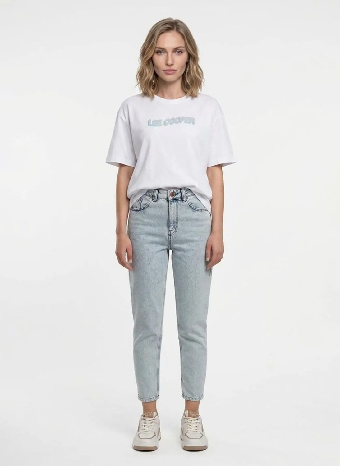 Lee Cooper Beyaz Kadın Baskılı T-Shirt 262 Lcf 242018 New Beyaz