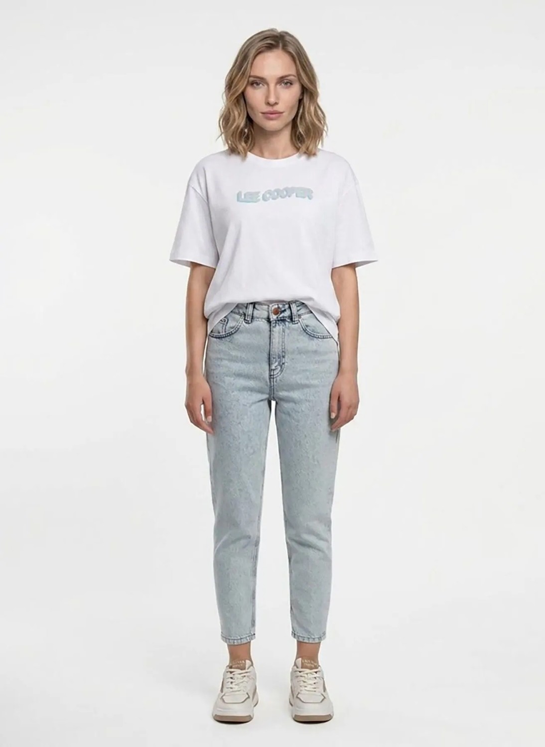Lee Cooper Beyaz Kadın Baskılı T-Shirt 262 Lcf 242018 New Beyaz görsel 2