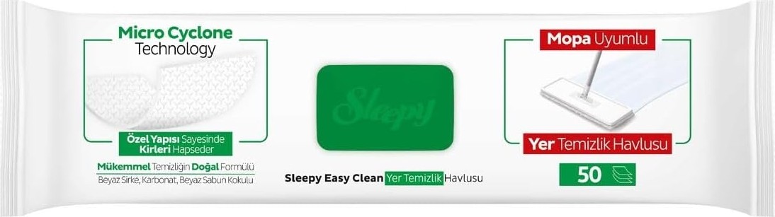Özkaya Store Easy Clean Beyaz Sabun Katkılı Mopa Uyumlu Yer Temizlik Havlusu&mendili 50 Yaprak görsel 3