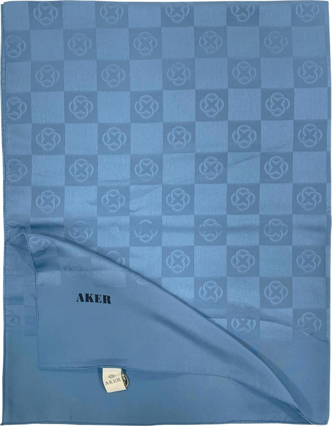 Aker Monogram Şal - Yeni Dama Desenli - Sütlü Kahve 981 görsel 6