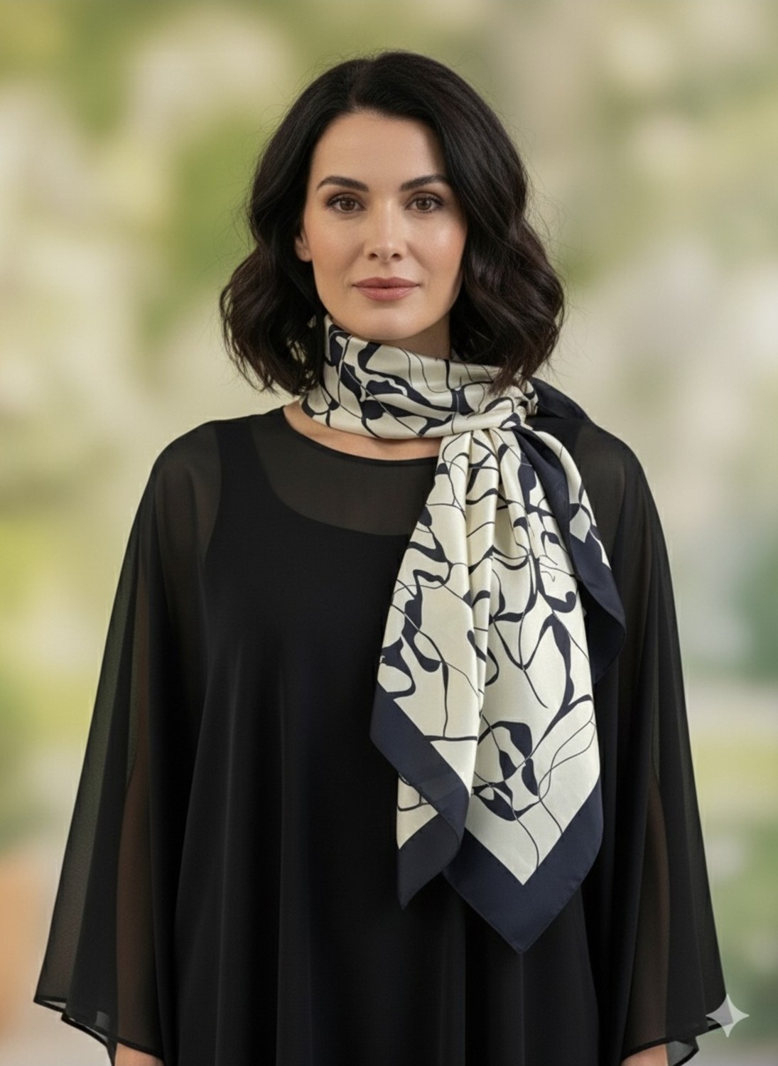 Tarzını Seç Siyah Queen Fular / Bandana / Aksesuar / Şal / Eşarp 70X70