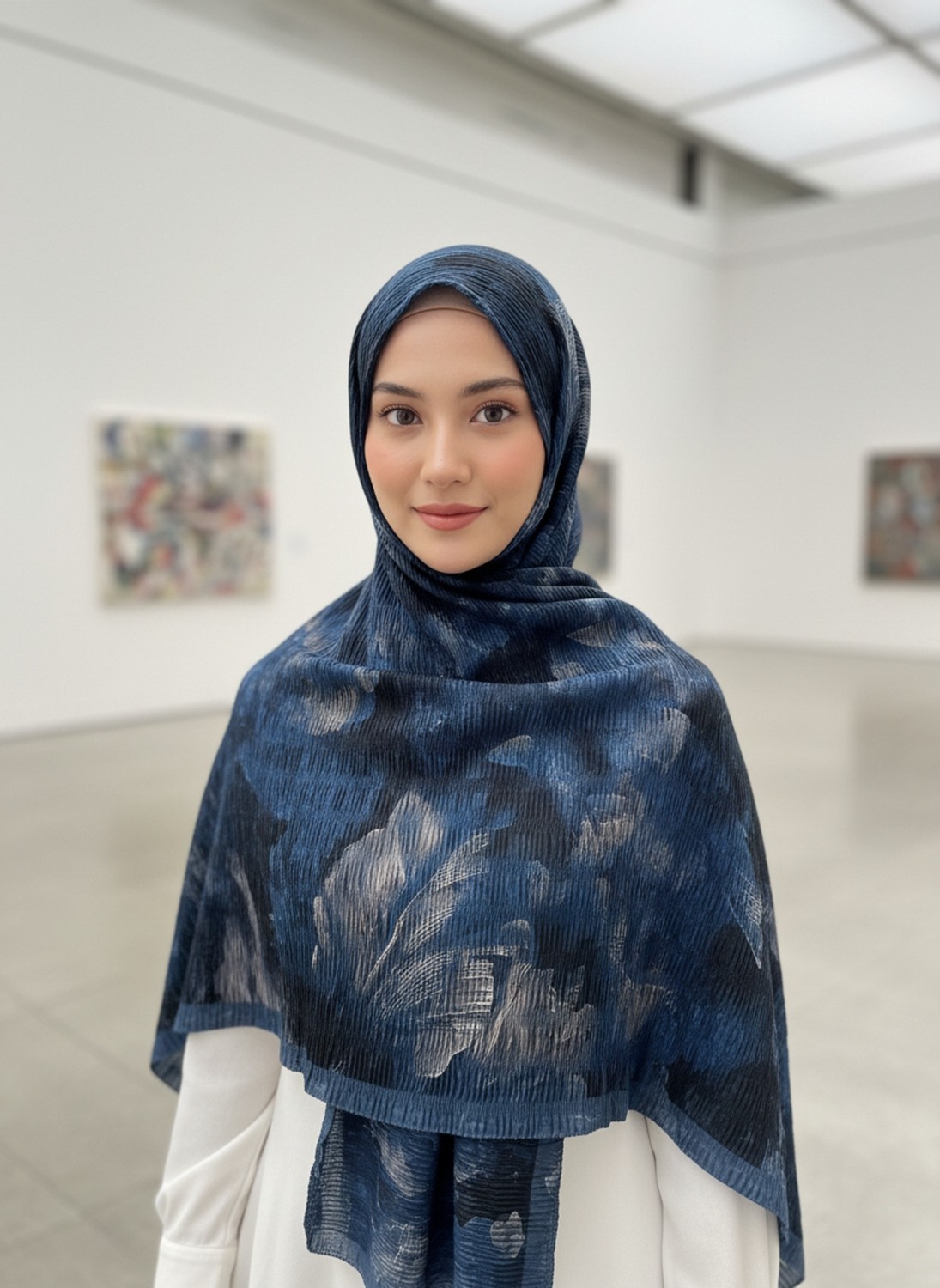 Cappio Craft Müslüm, Floral Yaprak Desenli Bürümcük Şal, Zarif, Kaymaz, Terletmez ve Rahat Kullanım 75 x 200 cm görsel 7