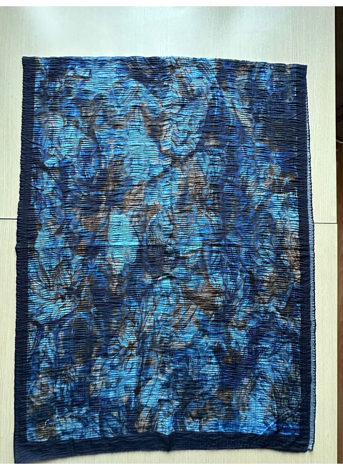Cappio Craft Müslüm, Floral Çiçek Desenli Bürümcük Şal, Zarif, Kaymaz, Terletmez ve Rahat Kullanım 75 x 200 cm görsel 5