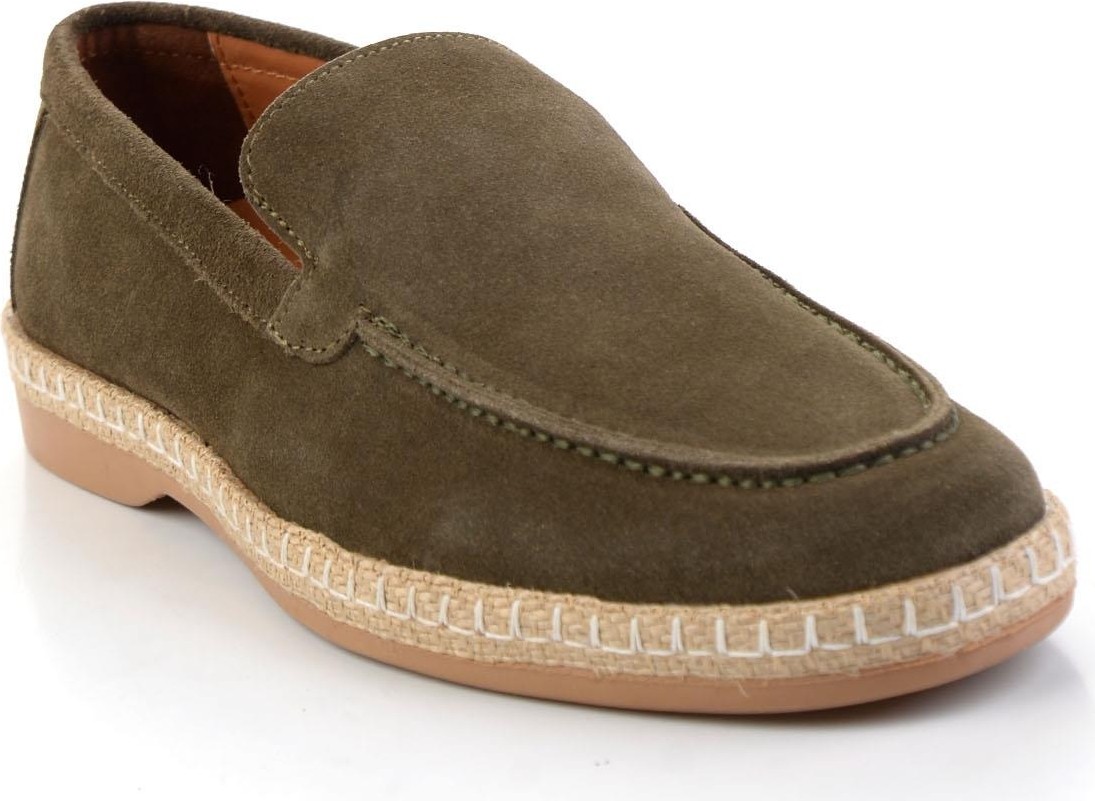 Bambi Haki Hakiki Deri Erkek Espadril E01079709502 görsel 2
