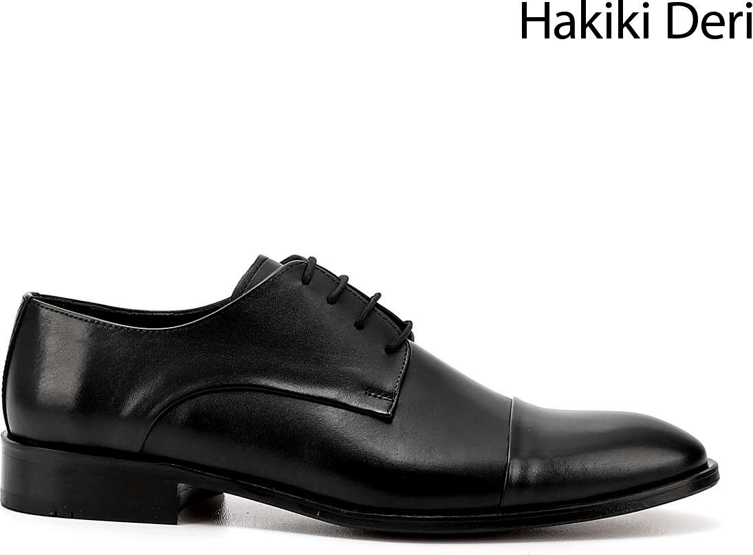Gönderi(r) Erkek Kahve Bağcıklı Kösele Taban Hakiki Deri Klasik Ayakkabı