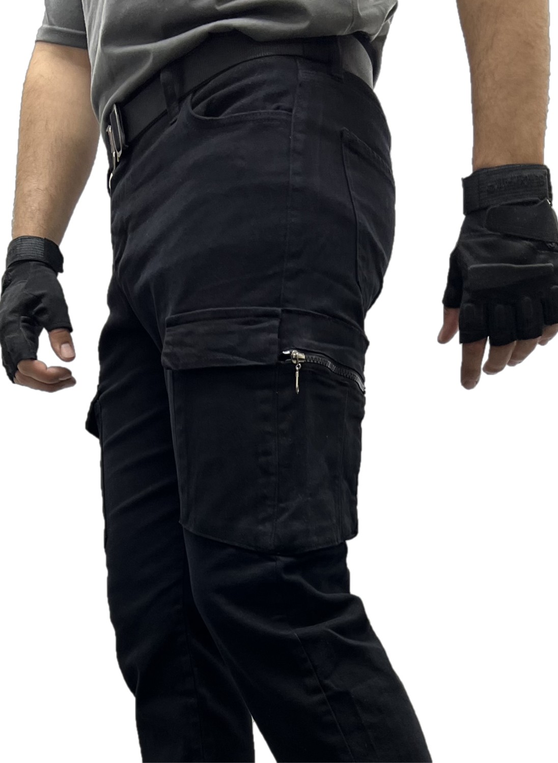 Polviton Erkek Kargo Pantolon Taktikal Cep Gabardin Likralı görsel 6