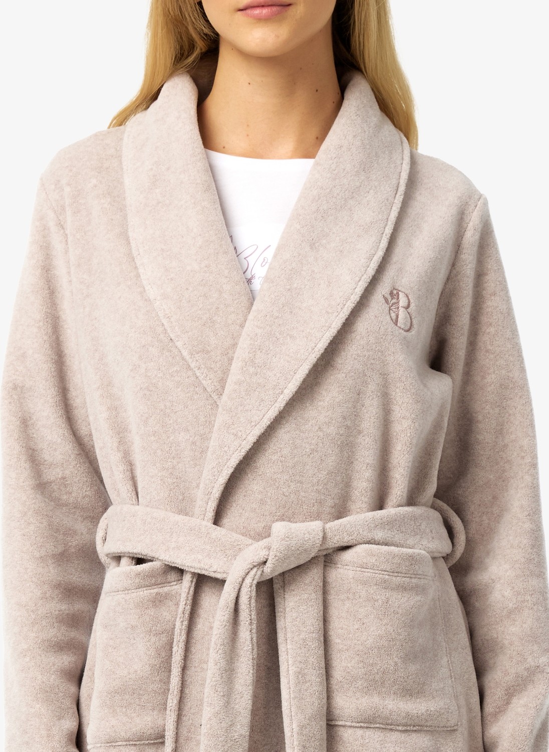 Blackspade Kadın Polar Sabahlık 52251 - Krem görsel 5