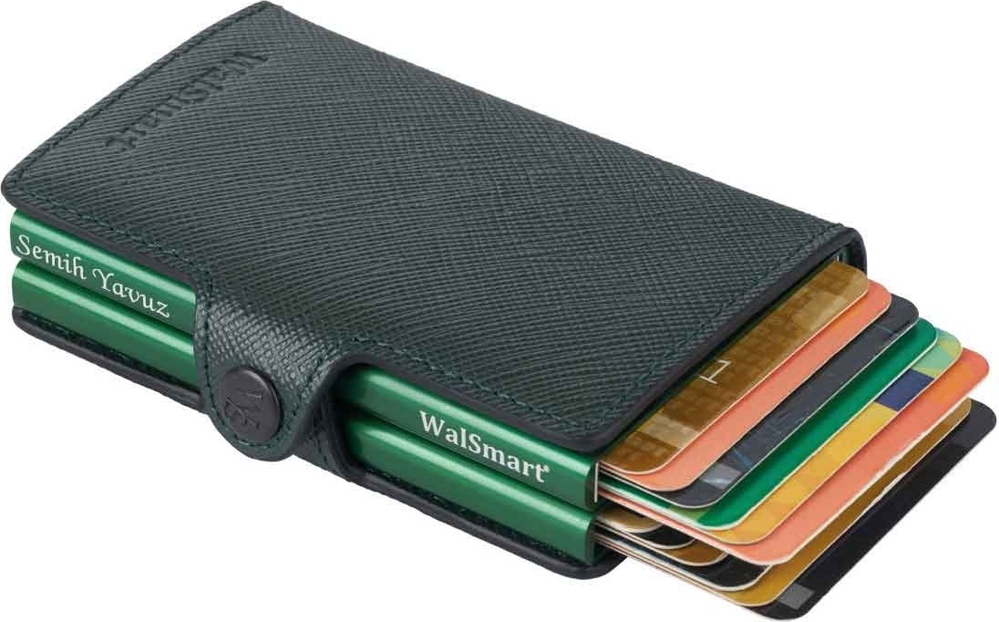 Walsmart Twin Safiano Akıllı Çift Mekanizmalı Cüzdan