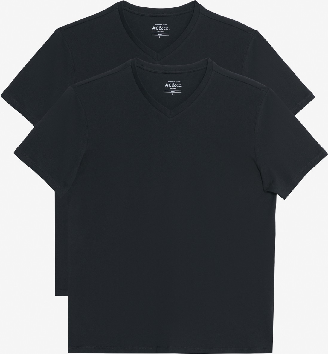 Altınyıldız Classics 2'li Slim Fit Dar Kesim V Yaka %100 Pamuk T-Shirt