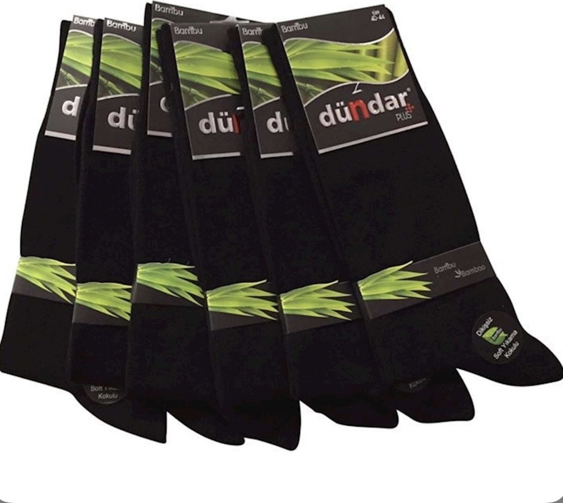 Dündar Erkek Bambu Çorap 6'lı