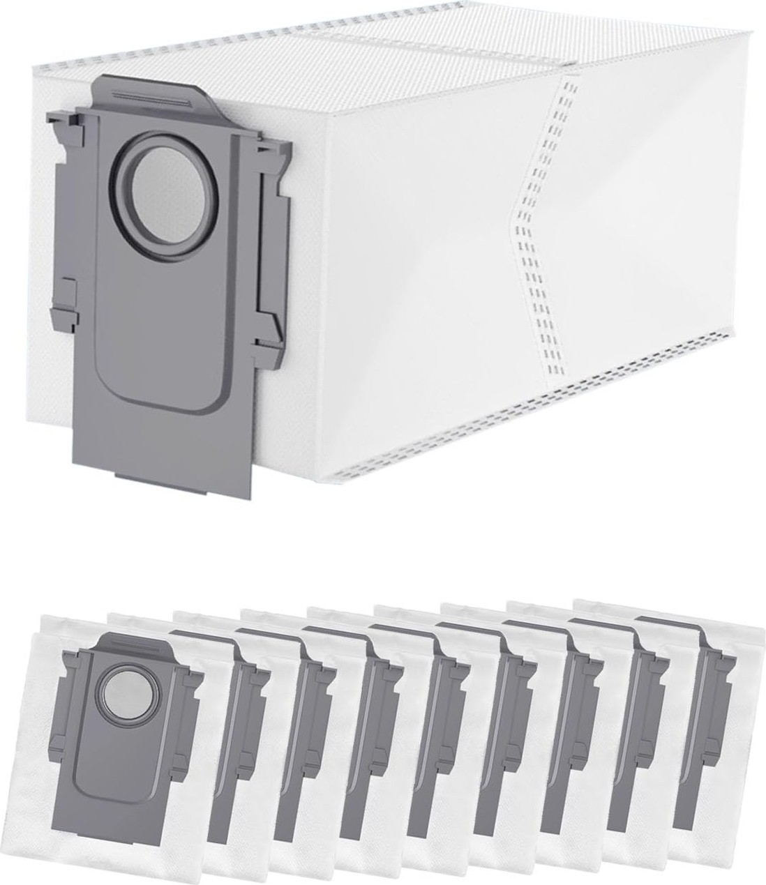 Aesco Roborock Q Revo/qrevo Pro/qrevomaxv/qrevo Curv/s8 MAXVULTRA/S8MAX Ultra/qrevo Edge/qrevo S/qrevo Plus/qrevo Master/orevo Slim Için 10 Adet Elektrikli Süpürge Torbası