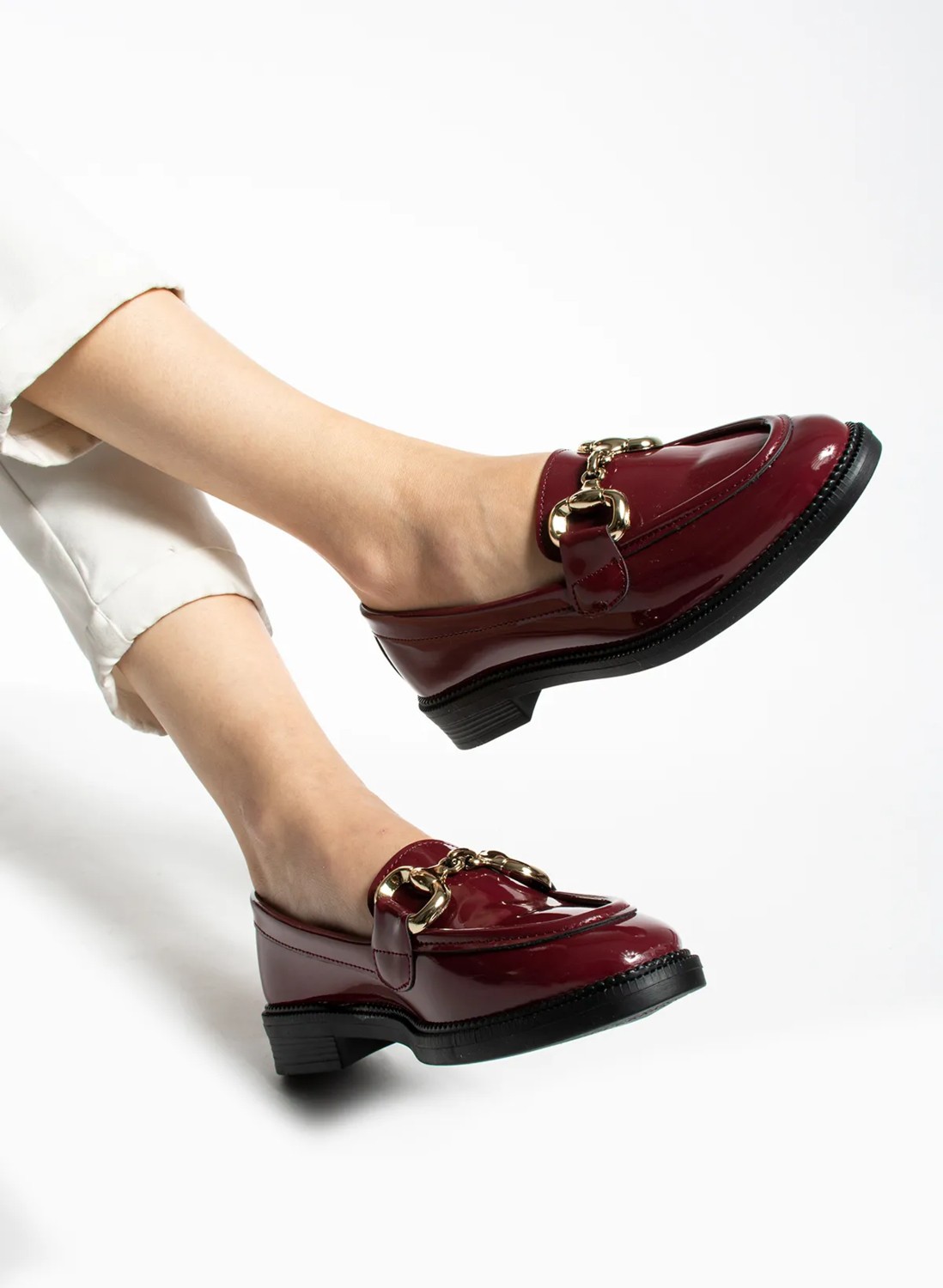 Duxal Shoes Kadın Loafer Makosen Casual Toka Detay Günlük Ayakkabı görsel 4