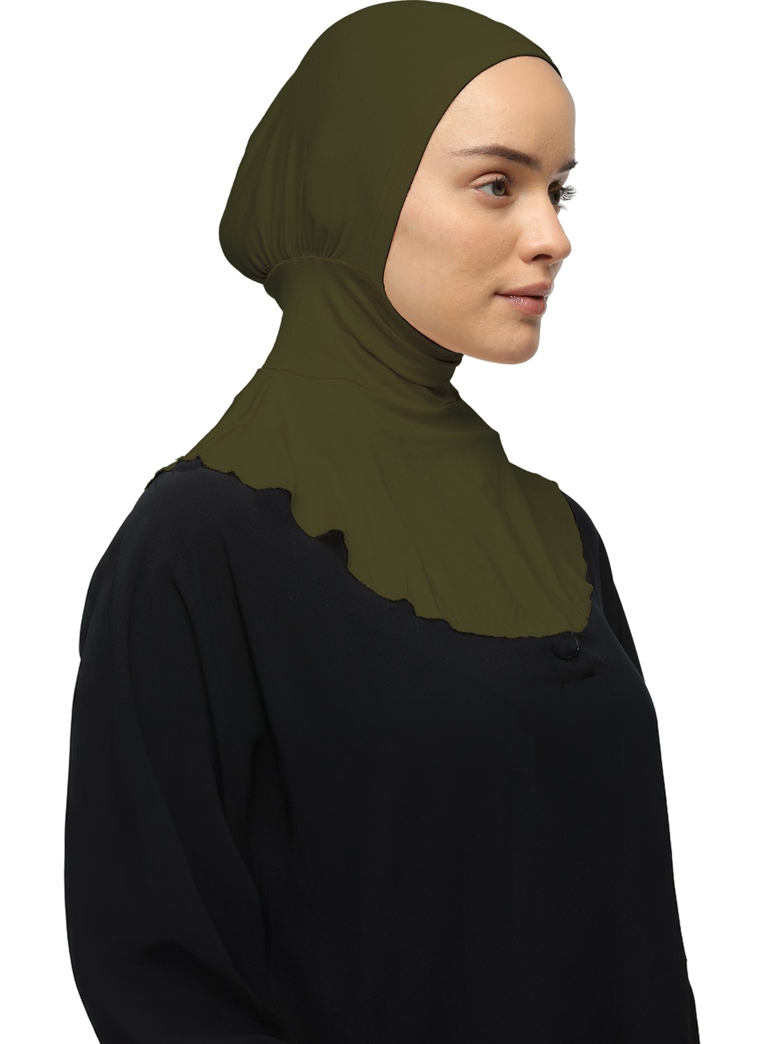 Altobeh Kadın Tesettür Pratik Boyunluklu Hijab - Sporcu Bone - Pudra görsel 3