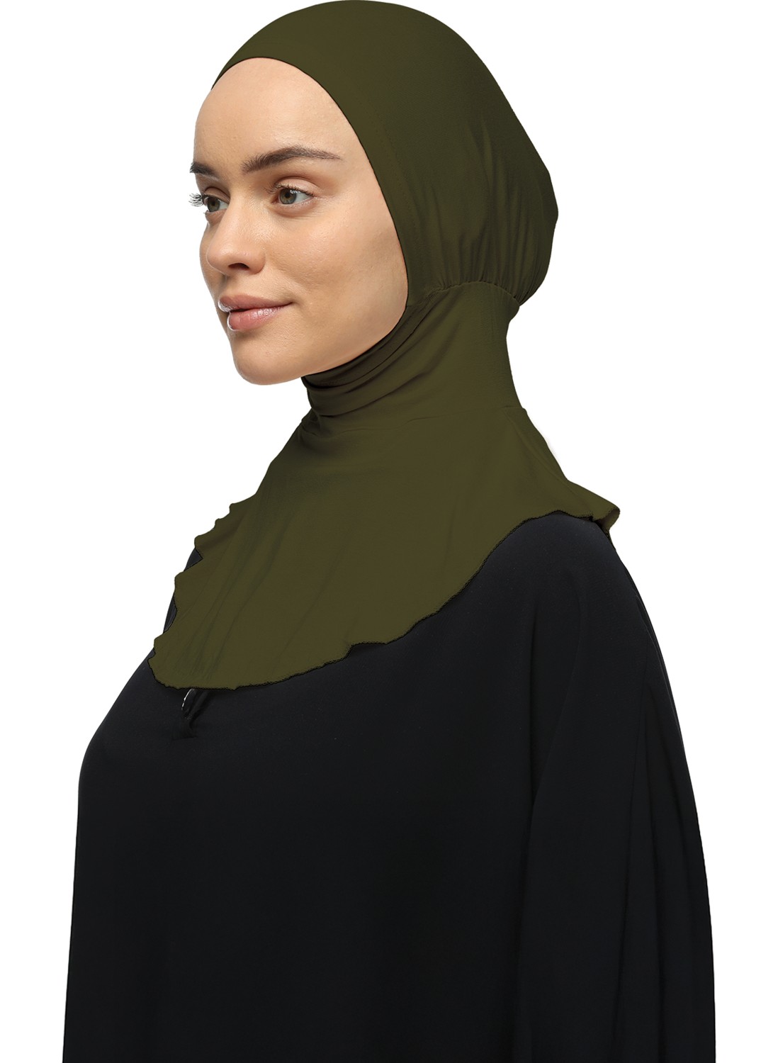 Altobeh Kadın Tesettür Pratik Boyunluklu Hijab - Sporcu Bone - Pudra görsel 4