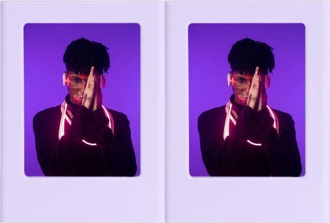 OEM Mini Film Uyumlu Lila 2'li Mıknatıslı Fotoğraf Çerçeve Seti