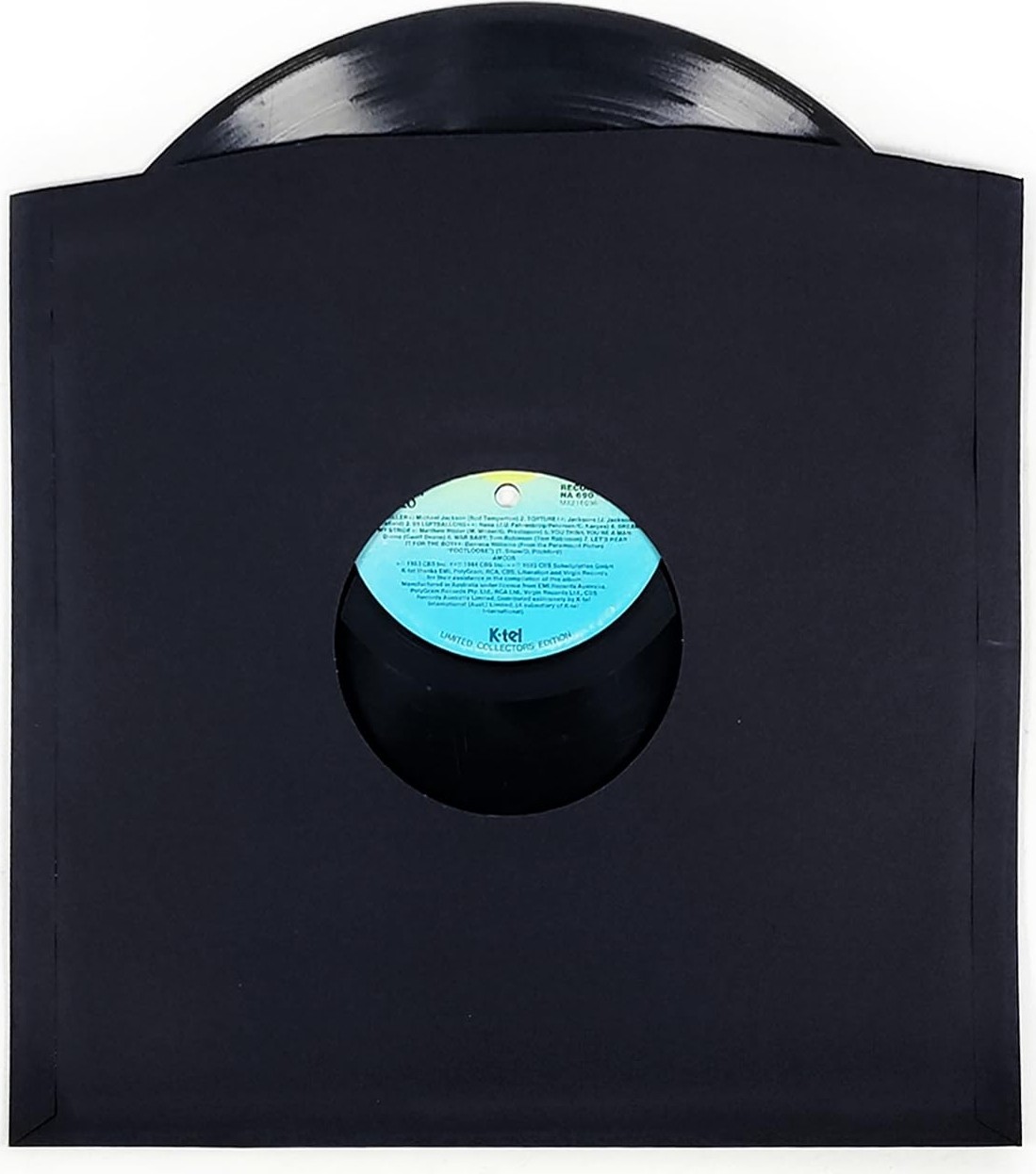 Aesco Çıtırtılı Sesler Siyah Antistatik Lp (12") Plak Zarfı (20 Adet) görsel 4