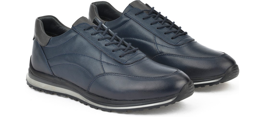 Ziya Erkek Deri Sneaker 1231002 415 Siyah görsel 7