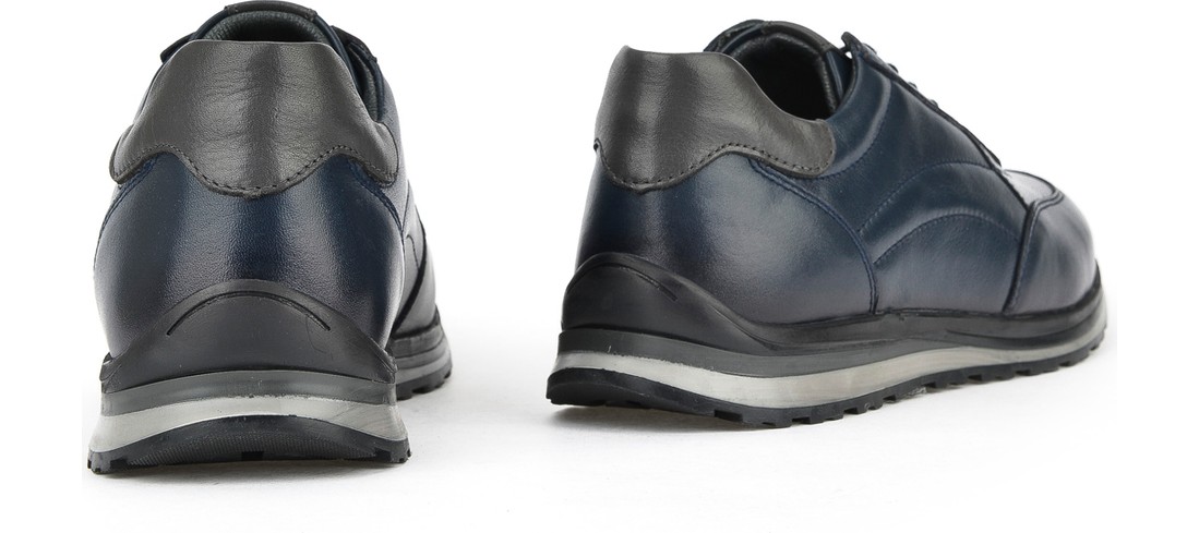 Ziya Erkek Deri Sneaker 1231002 415 Siyah görsel 8