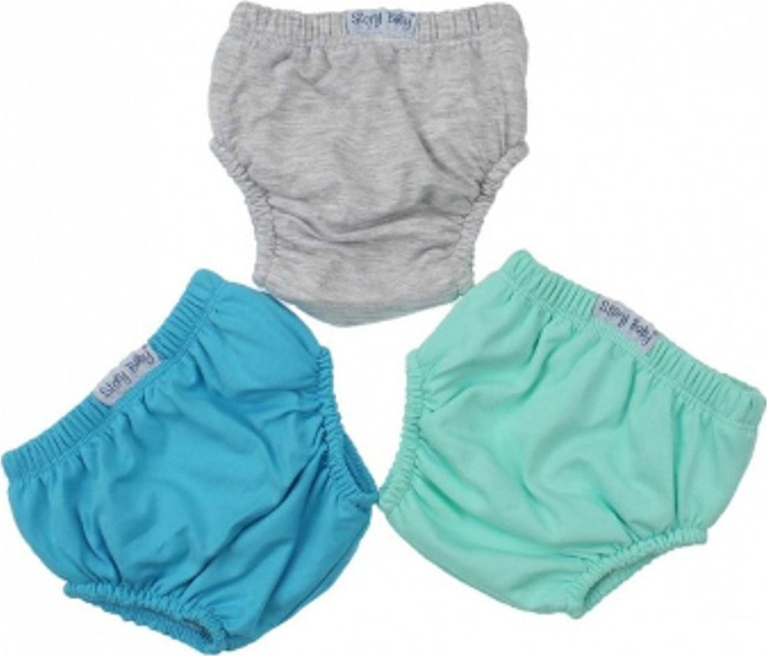 Story Baby 3'lü Sevimli Hayvan Baskılı Erkek Bebek Alıştırma Külot %100 Pamuk Düz Desenli Rahat Kullanım görsel 2