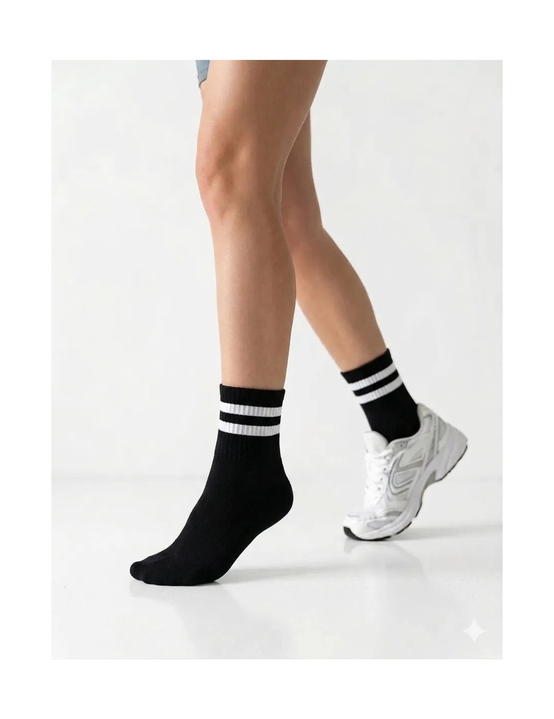 Eymen Socks 6'lı Ekonomik Kısa Kolej Çemberli Tenis Çorabı Gri - Erkek Kadın Için Uygun görsel 8