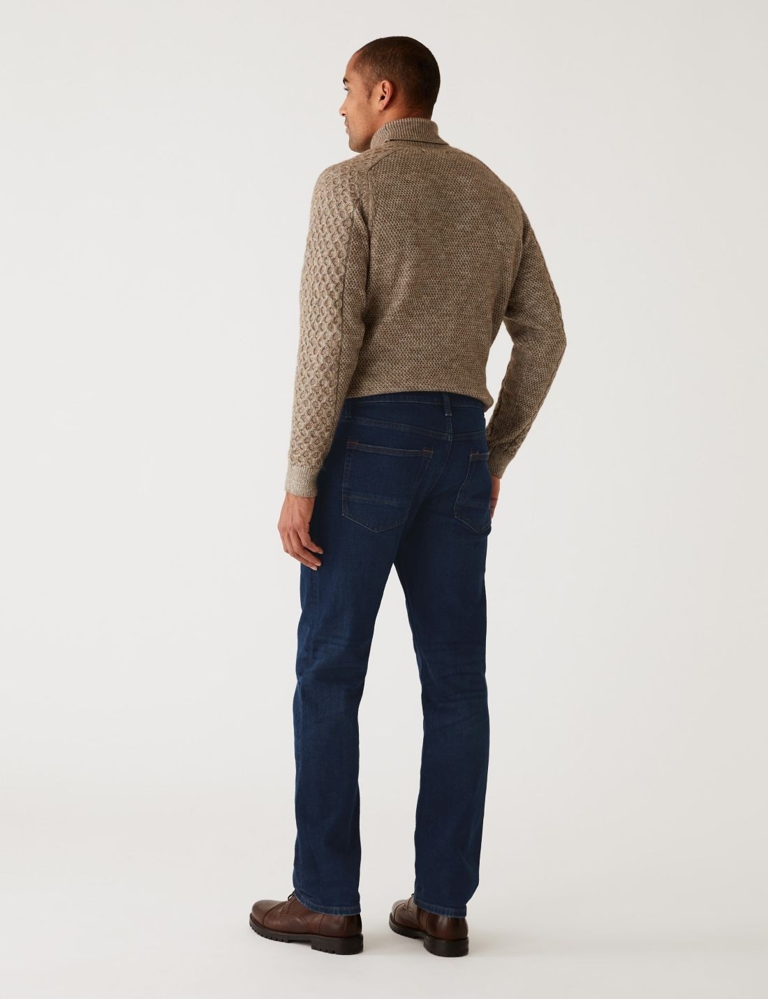 Marks & Spencer Straight Fit Jean Pantolon görsel 5