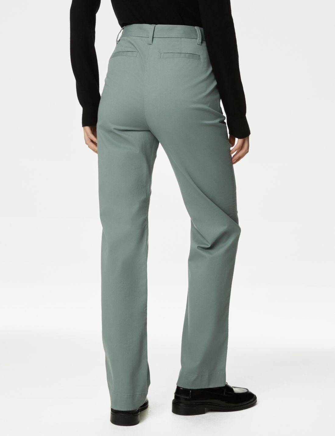 Marks & Spencer Yüksek Bel Chino Pantolon görsel 4