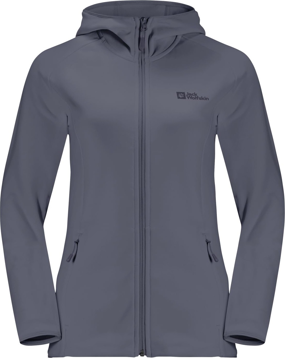 Die Grup Jack Wolfskın Baıselberg Hooded Fz W Kadın Polar Ceket, Dolphin, Xs görsel 3