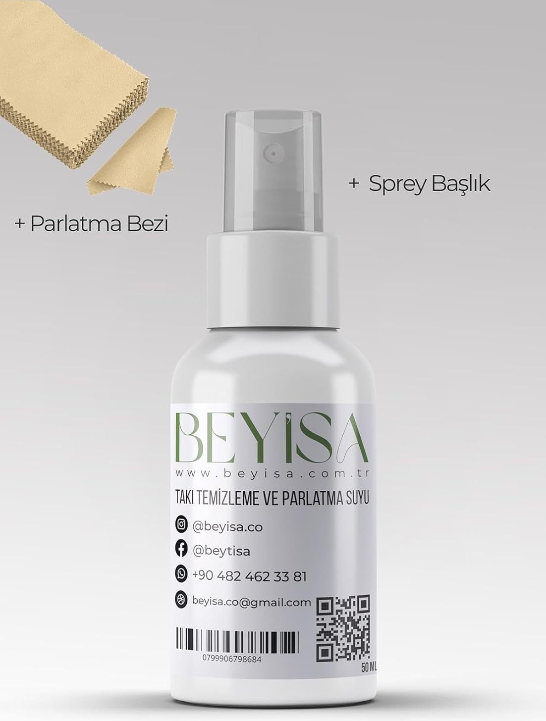OEM Altın & Gümüş Takı Temizleme ve Parlatma Syu 50 ml - Hızlı Etkili Mücevher Temizleyici, Kararma Giderici ve Parlatıcı Solüsyon görsel 2