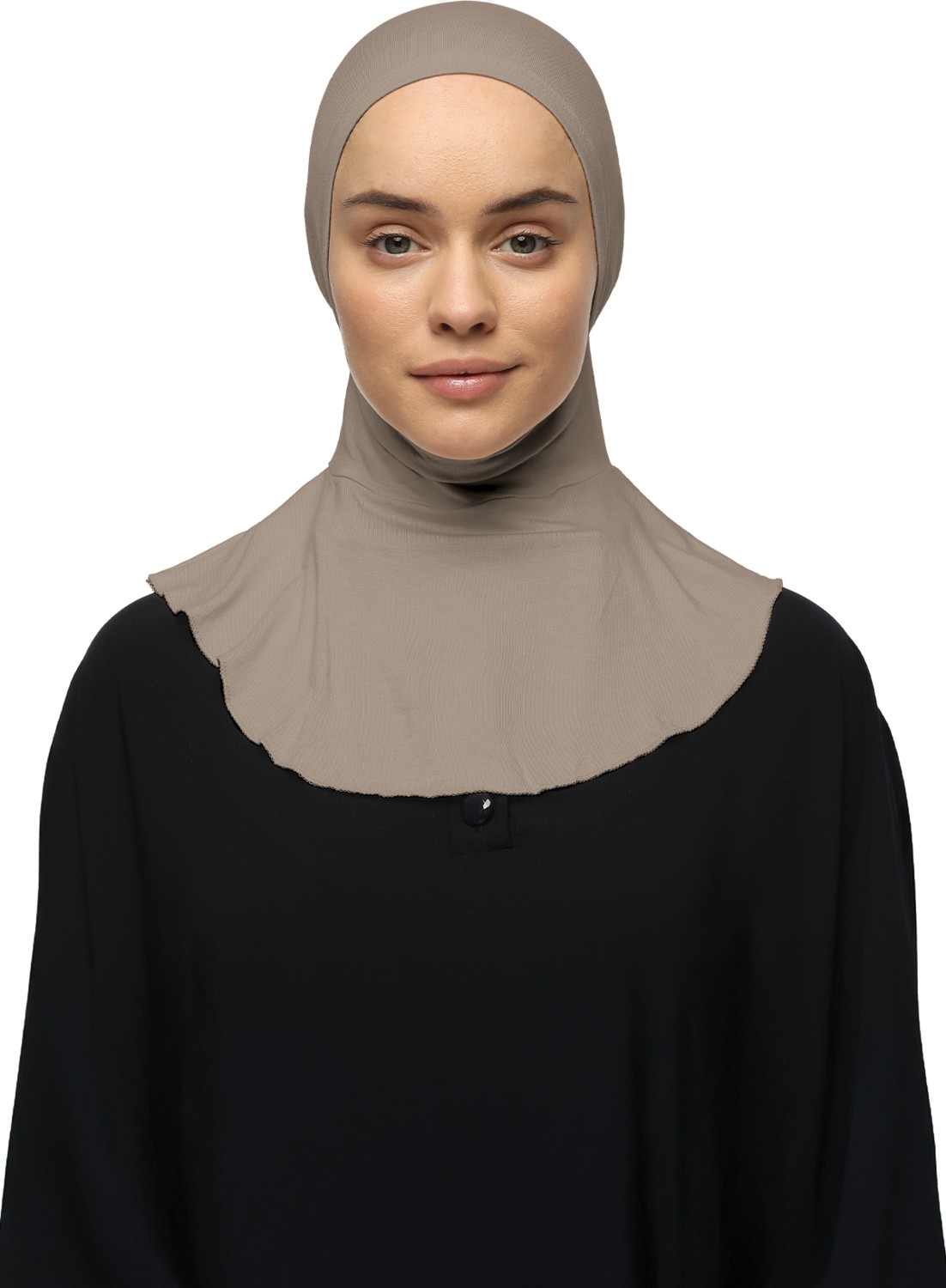 Altobeh Kadın Tesettür Pratik Boyunluklu Hijab - Sporcu Bone - Pudra