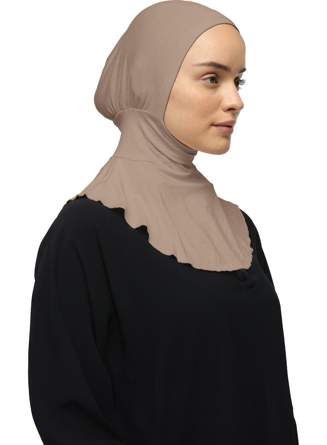 Altobeh Kadın Tesettür Pratik Boyunluklu Hijab - Sporcu Bone - Pudra görsel 8