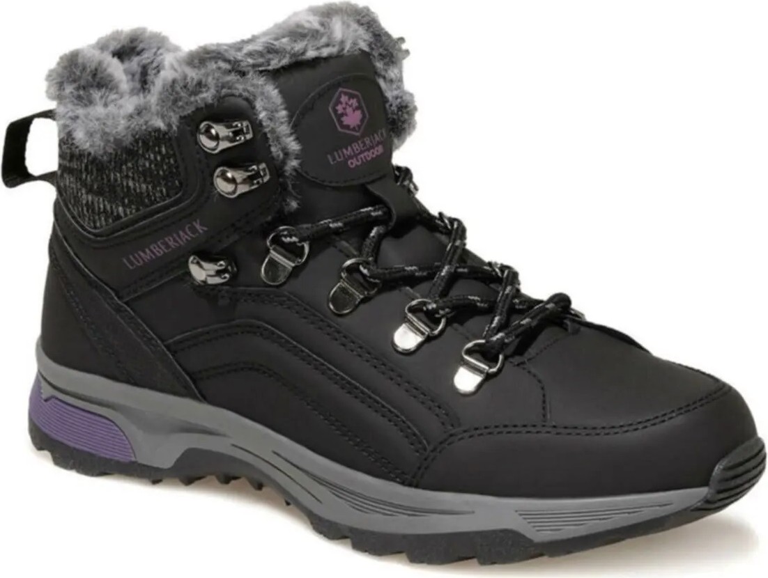 Lumberjack Debora Siyah Içi Yünlü Kışlık Kadın Outdoor Ayakkabı görsel 2
