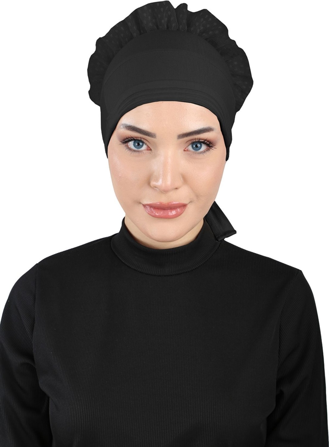 Ecardin Bone Ecardin Topuzlu Kaymaz Bone - St 510 Siyah