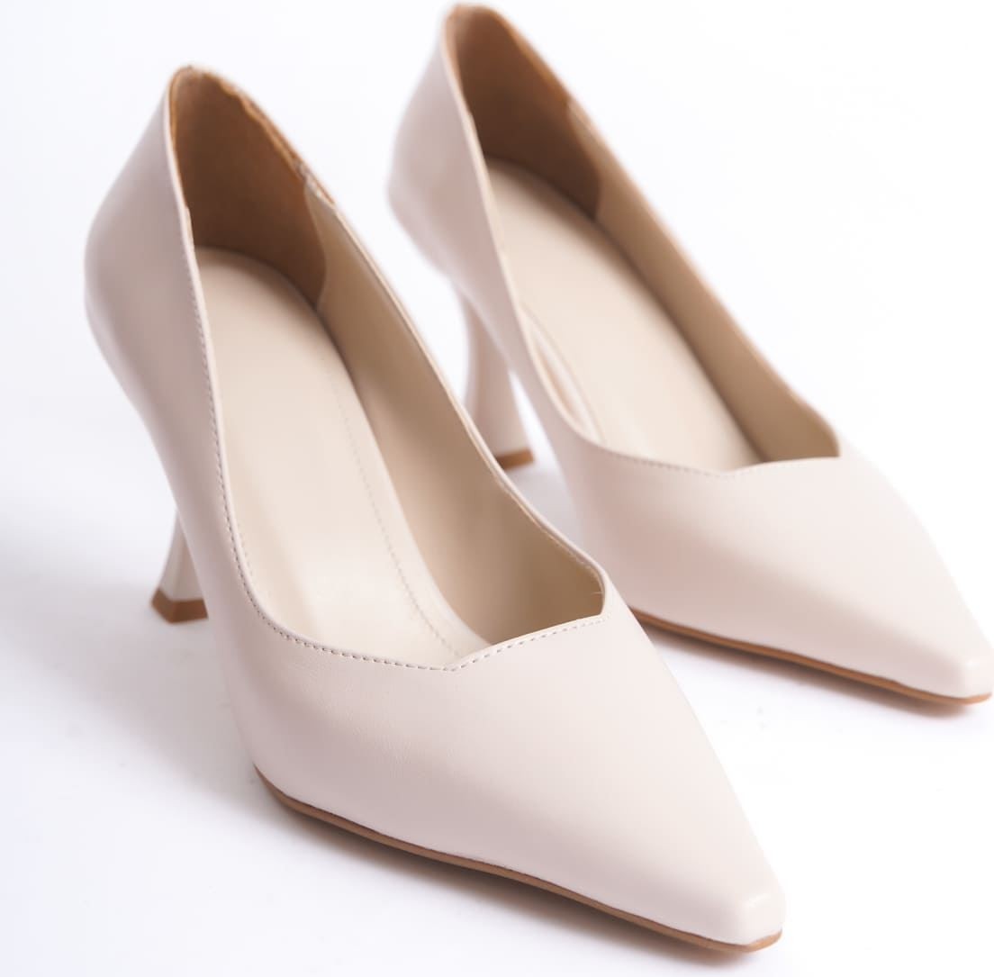 Zerenyus Cordelia Premium Bej Rugan Stiletto 7 cm