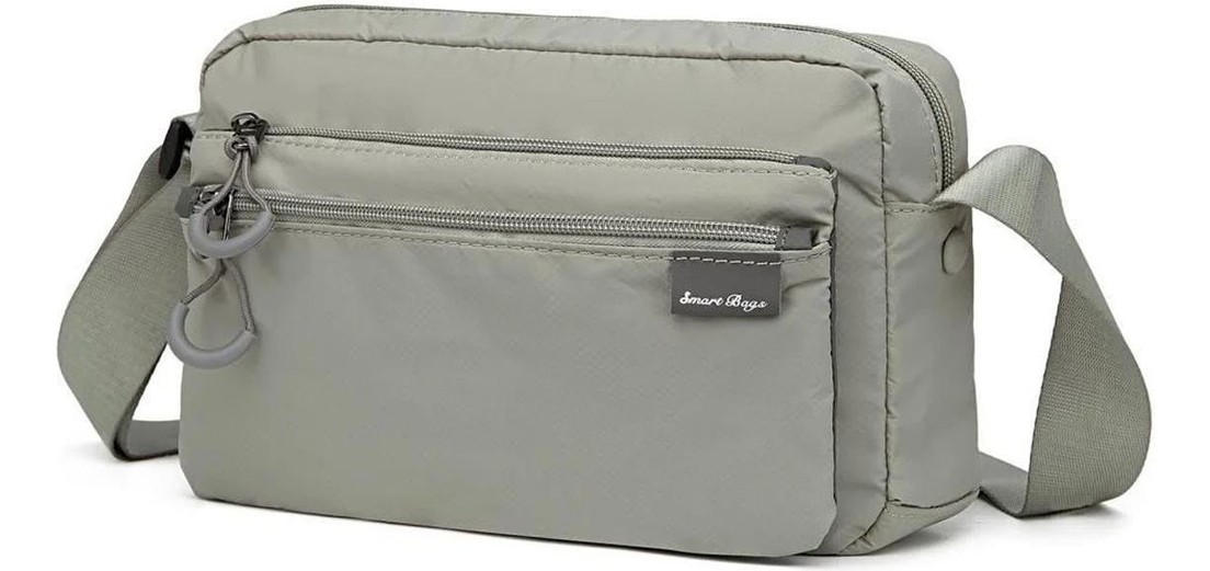 Smart Bags Ekstra Hafif Kumaş Postacı Çantası BC 3148 - Siyah görsel 8