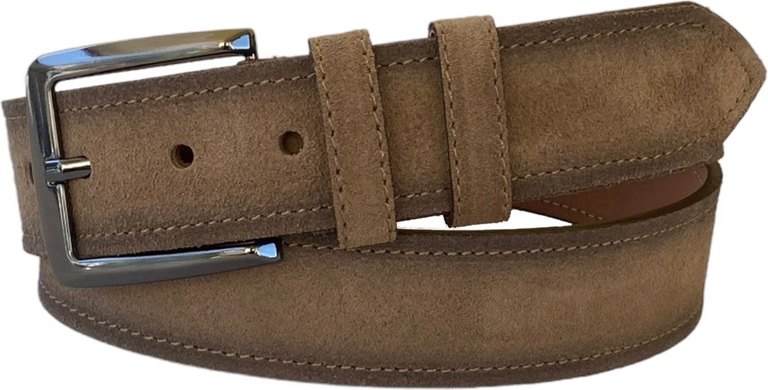 GoDeri Deri Süet Vizon Rengi Kemer 4 Cm=süet.deri.4cm