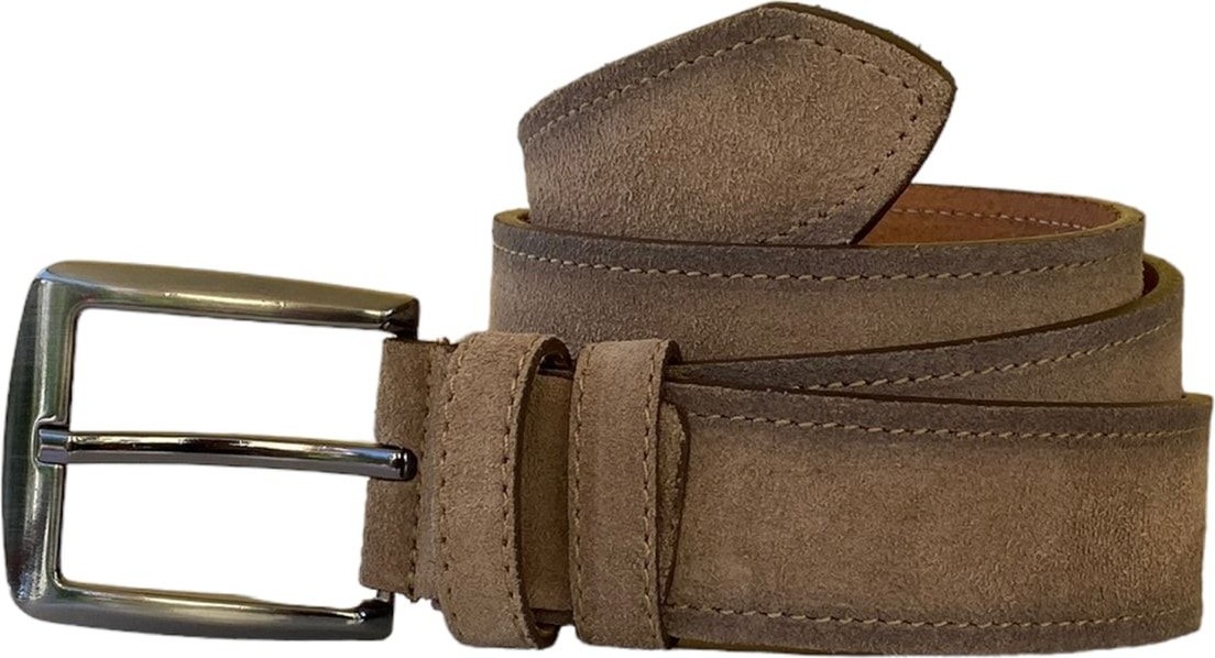 GoDeri Deri Süet Vizon Rengi Kemer 4 Cm=süet.deri.4cm görsel 5