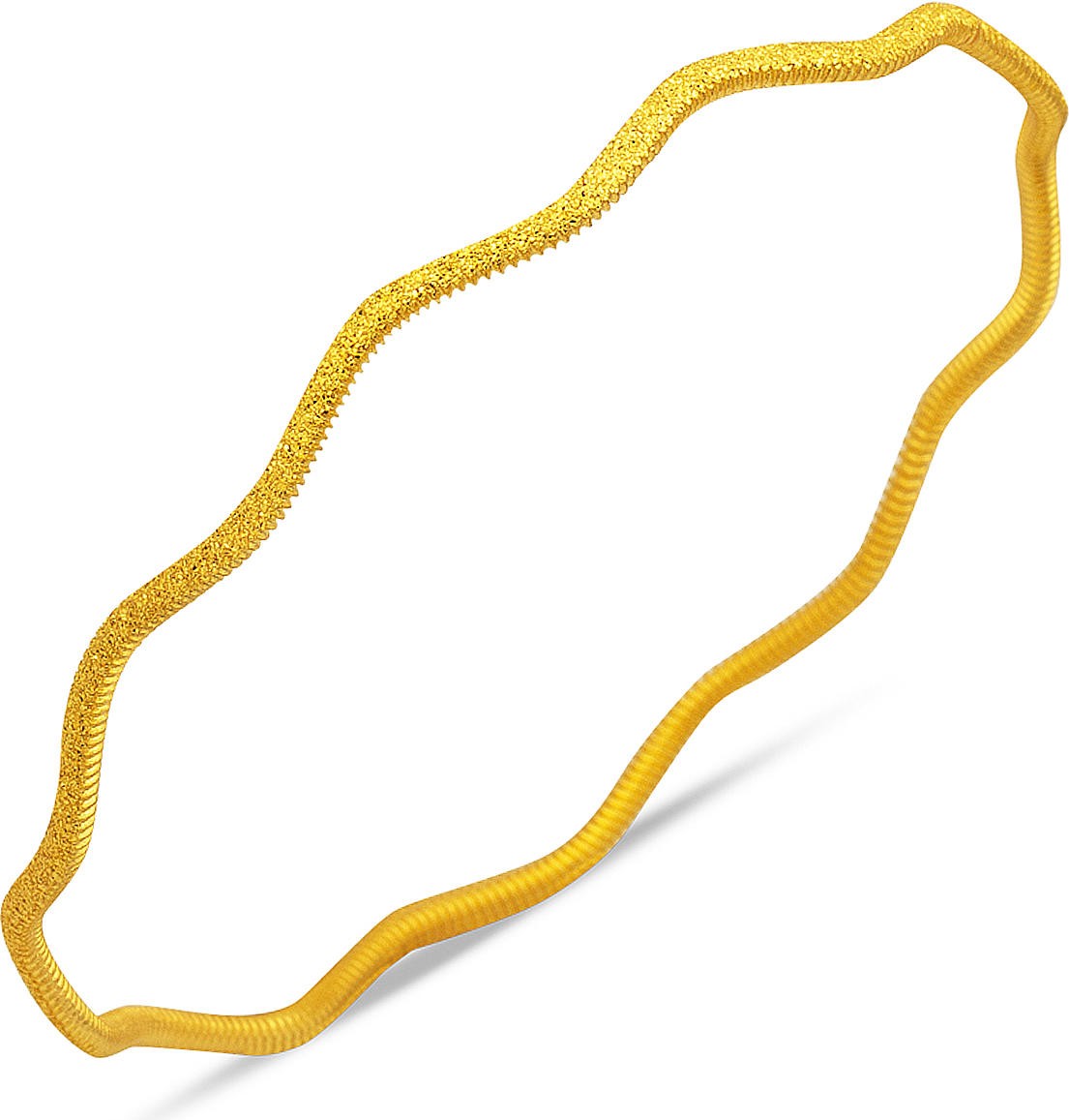 Bilezikci 22 Ayar Simli Zikzak Ajda Altın Bilezik 12 Gr.