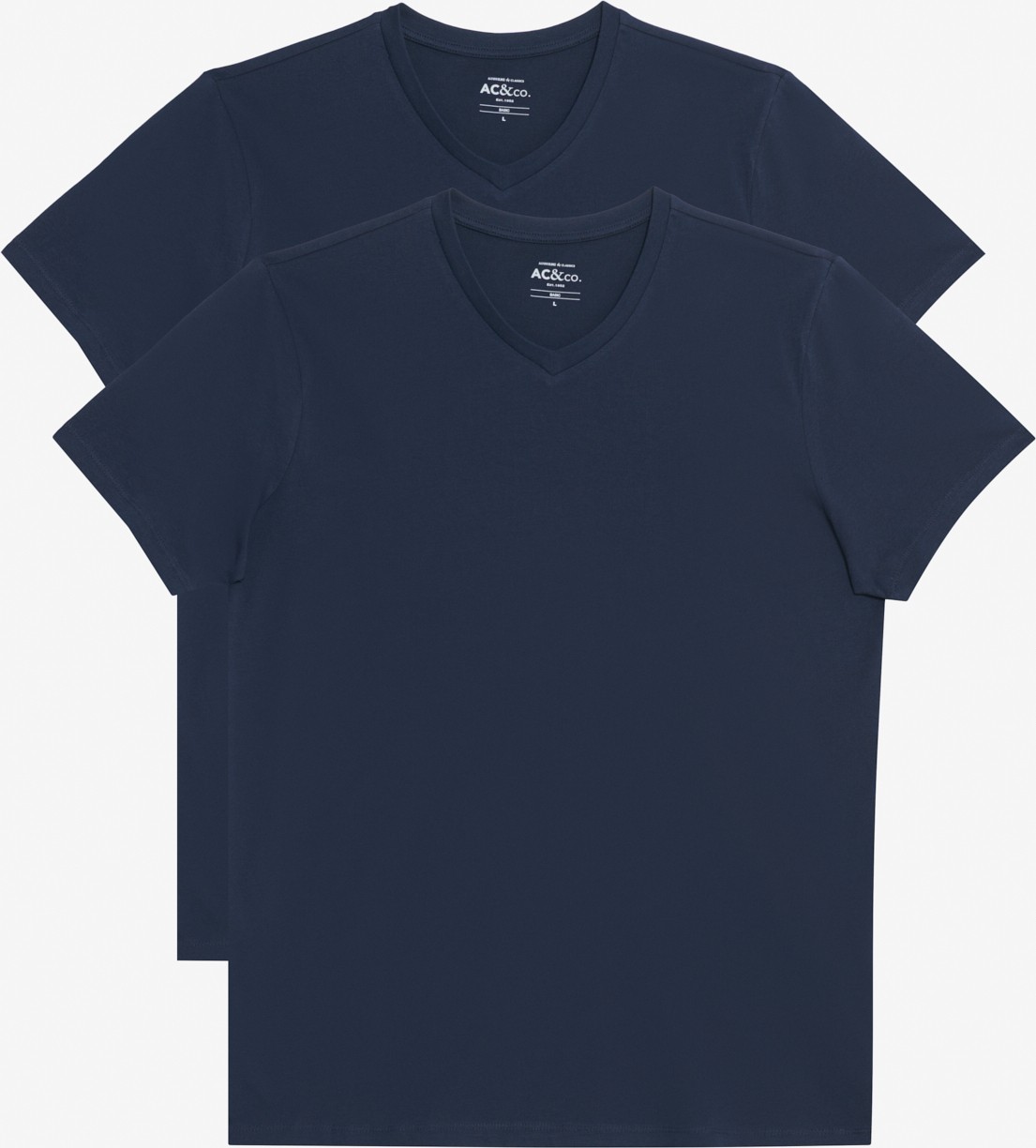 Altınyıldız Classics 2'li Slim Fit Dar Kesim V Yaka %100 Pamuk T-Shirt