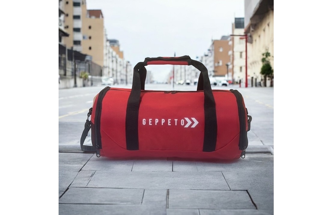 My Geppeto Bag Unisex, Askılı, Seyahat, Günlük, Fitness Silindir Spor Çantası ve Ayakkabı Filesi görsel 8