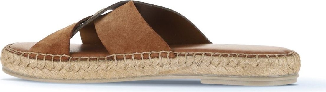 Bueno Shoes Haki Taba Alf Süet Kadın Espadril Terlik 01WA7101 görsel 4