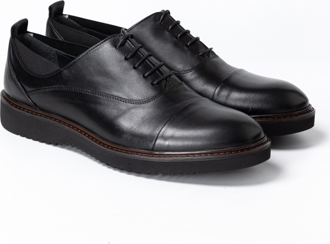 John May Erkek Oxford ( Klasik) KA-26Y-C4627 John May Casual Shoe Black Bambi görsel 3