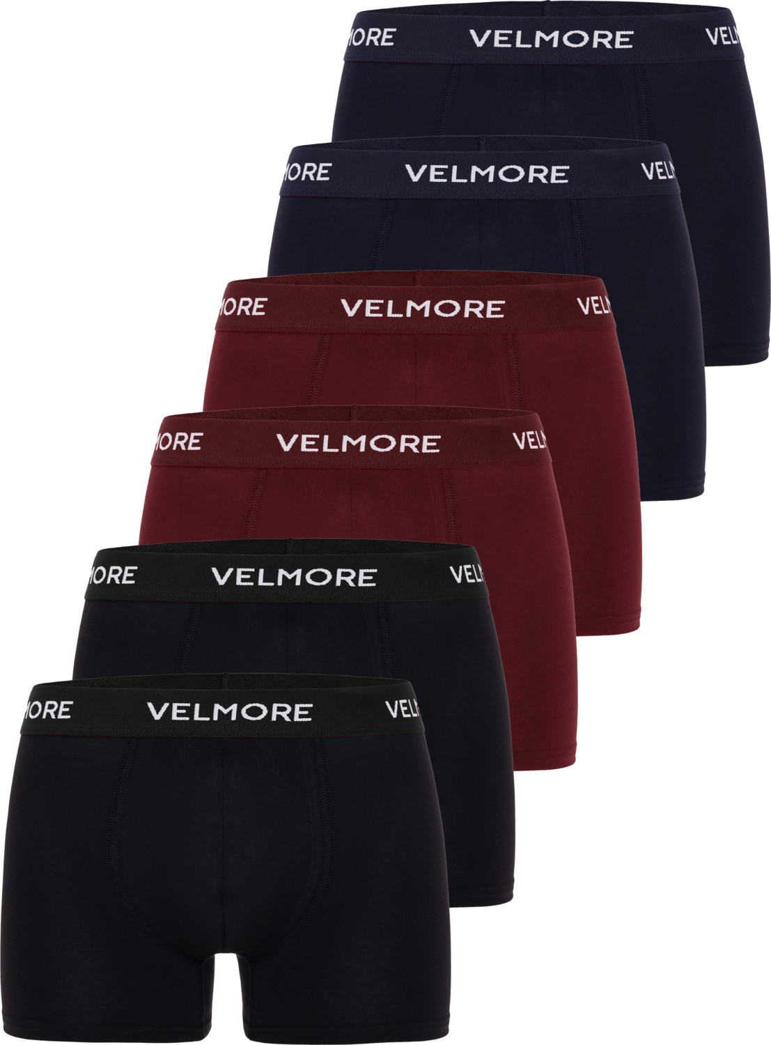 Velmore Erkek Boxer 6’lı Premium Kutu Pamuklu Likralı (Beden S - 5xl)