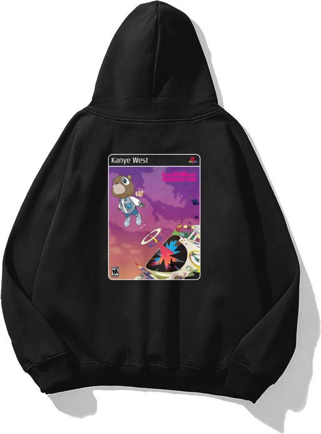 Tarzsokak Unisex Graduation Kanye Ps2 Sweatshirt Siyah