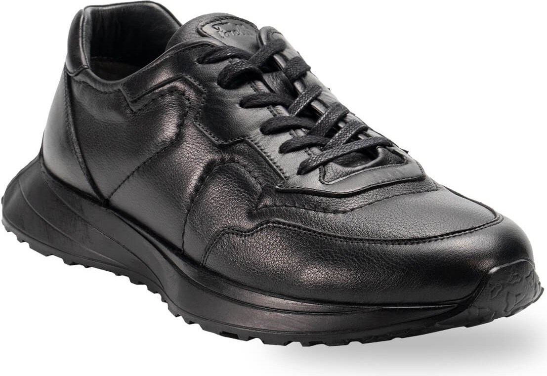 Forelli Bruno 50308-G Siyah Erkek Günlük Deri Comfort Ayakkabı