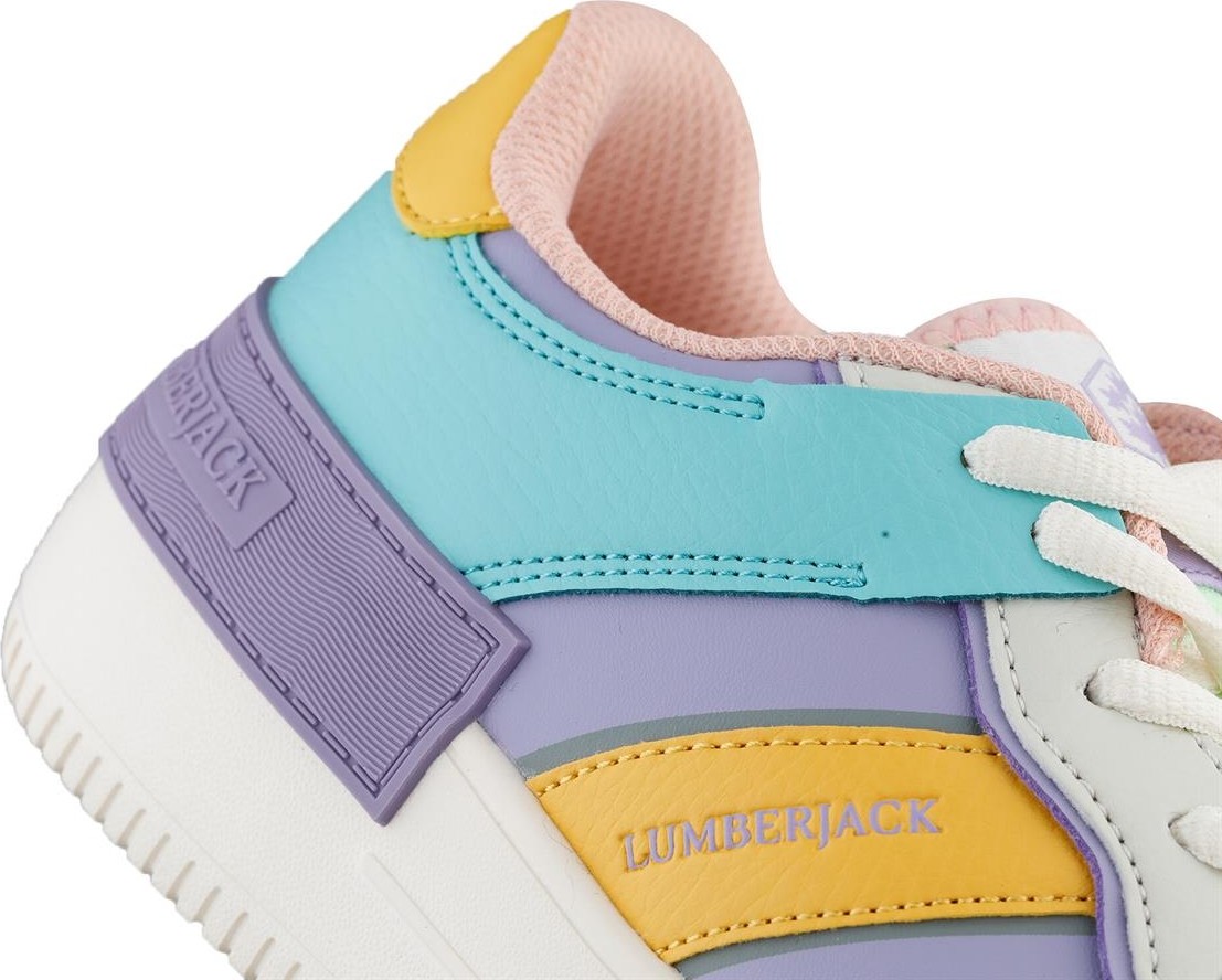 Lumberjack 3M Freya Kadın Sneaker Lila Deri Günlük Kullanım İçin Kaydırmaz Taban Özelliği görsel 3
