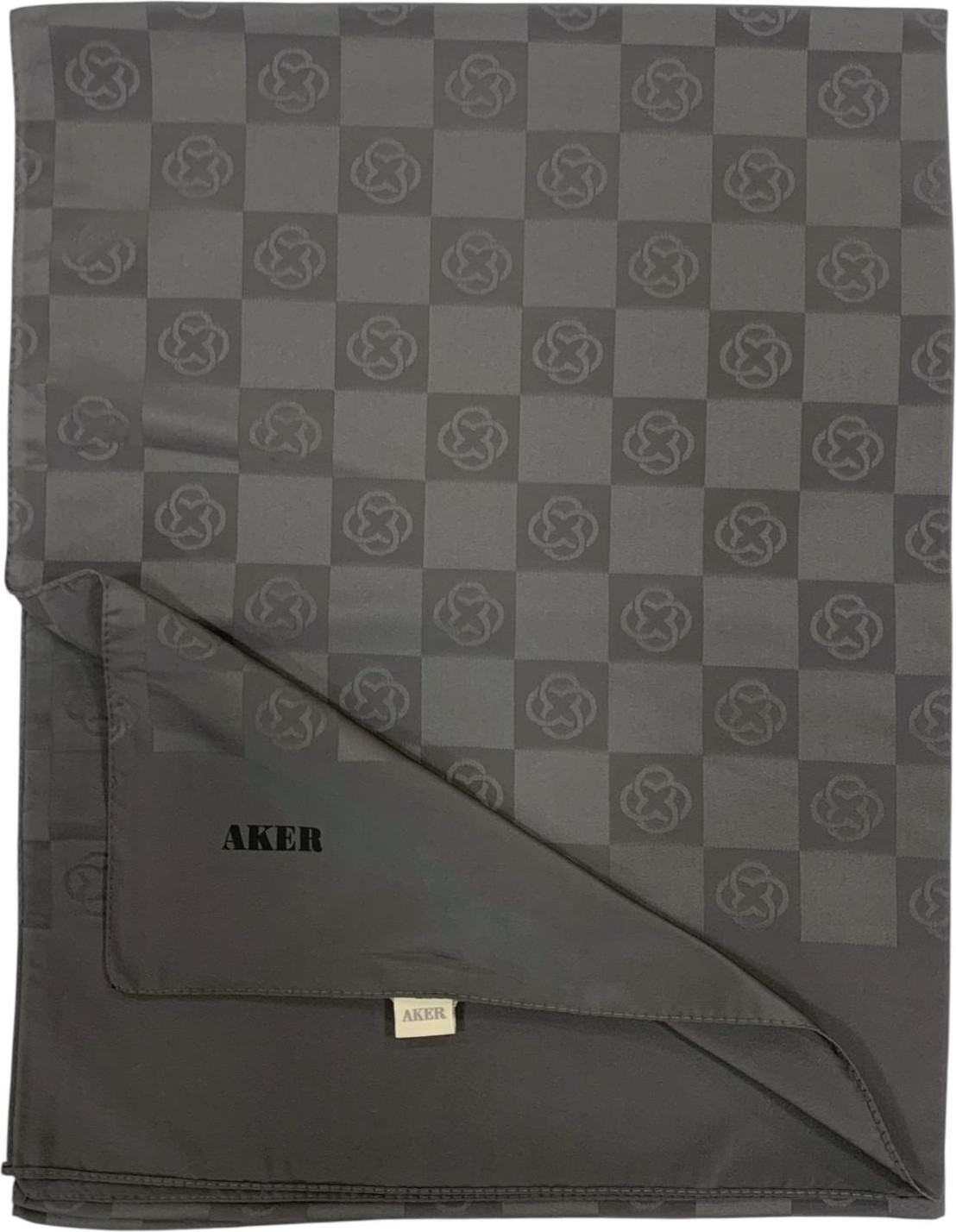 Aker Monogram Şal - Yeni Dama Desenli - Sütlü Kahve 981