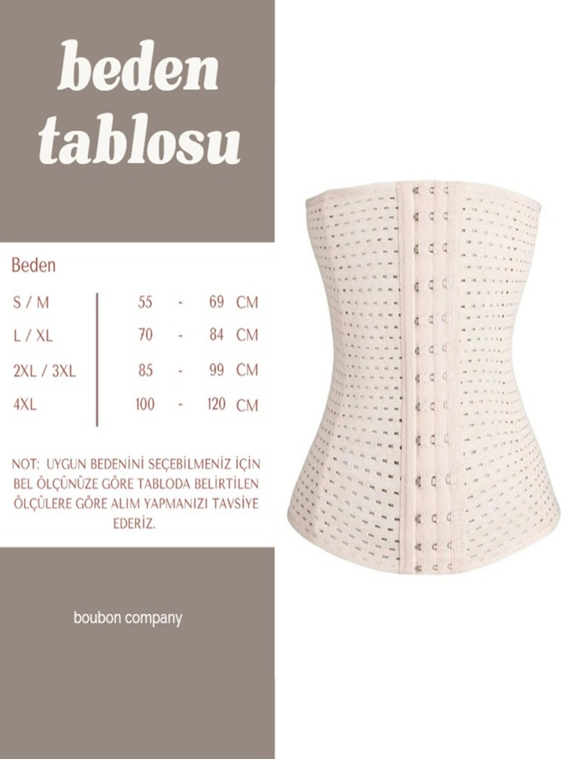 Boubon Co Ten Rengi Doğum Sonrası Lohusa Korse görsel 7