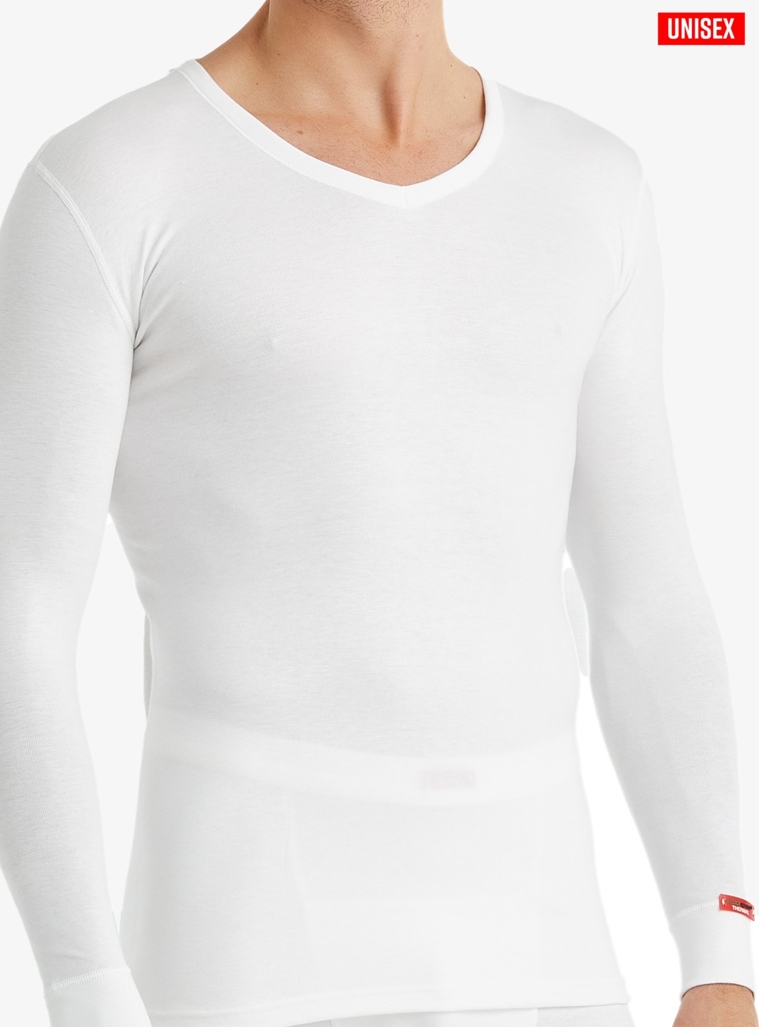 Blackspade Unisex Termal Içlik V Yaka Uzun Kollu Beyaz - Isı Tutucu Kışlık Iç Giyim 1257 görsel 4