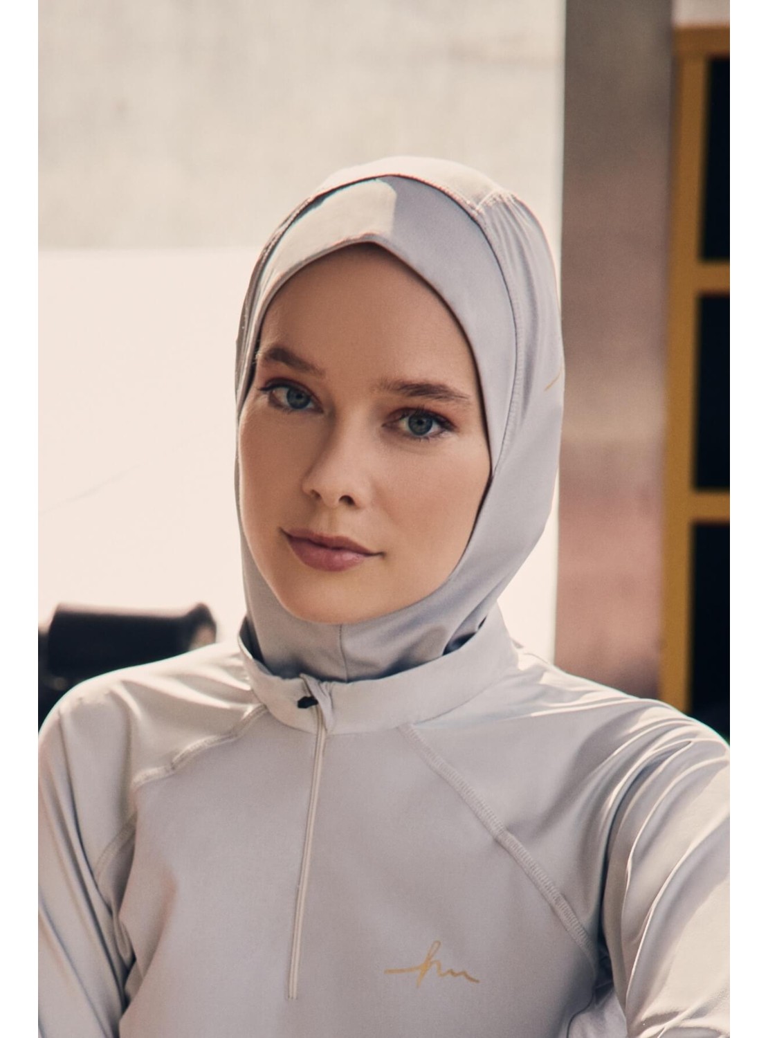 Haşema Active Tesettür Spor Antrenman Bonesi Act-27 Siyah Renk Hafif Polyester Kumaş Özelliğiyle görsel 6